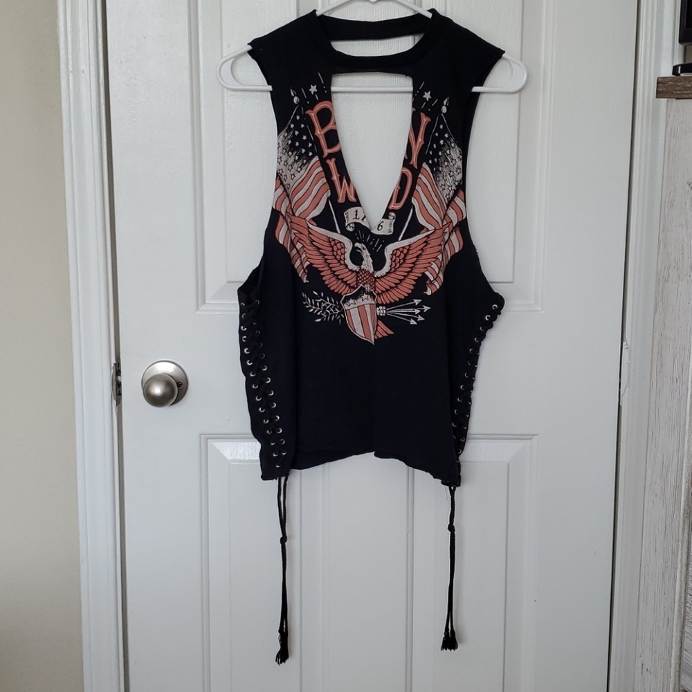 Forever 21+ Cute Born Wild Eagle Top